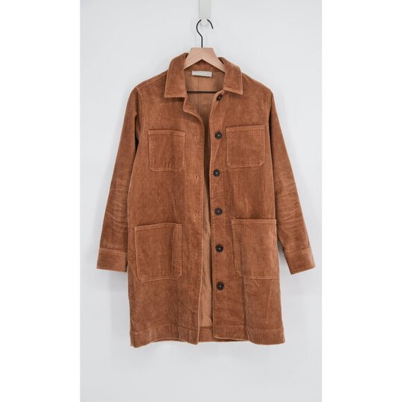 Everlane Jackets & Blazers - Everlane The Corduroy Long Shirt Jacket Brown XS Field Utility Chore Shacket